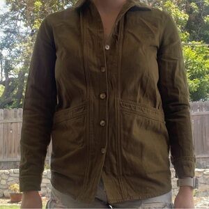 Sezane brown Will LA collect par sezane Jean Jacket Classic Utility Style